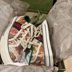 Gucci Floral Canvas Sneakers